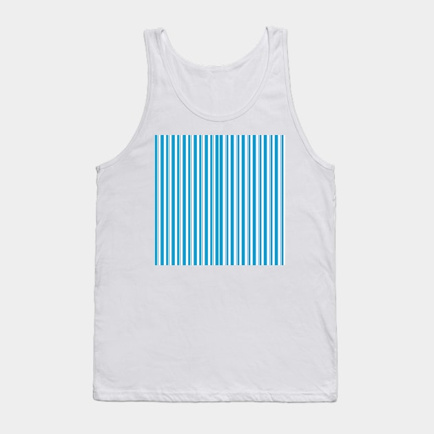 Dapper Stripes, Blue Tank Top by Heyday Threads